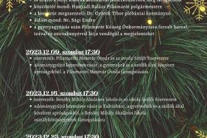 Adventi programplakát