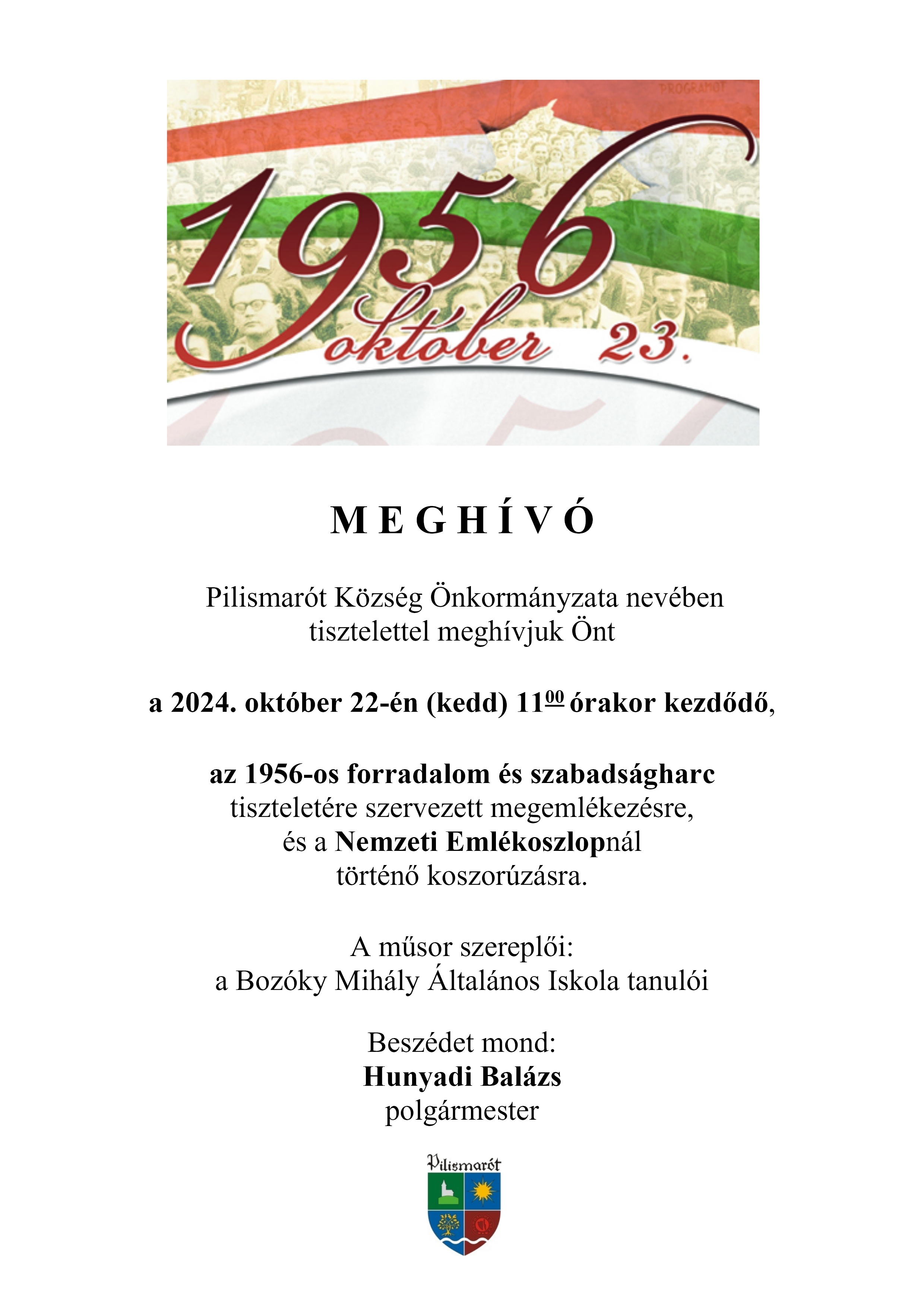 1956 meghívó plakát