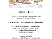 1956 meghívó plakát